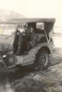 Robert Watts sitting in a truck