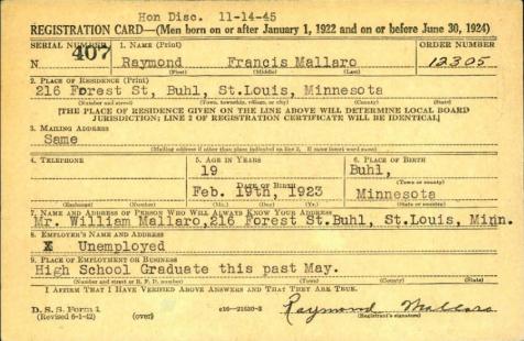 MALLARO-Raymond Francis-WWII-Army-reg.card.jpg