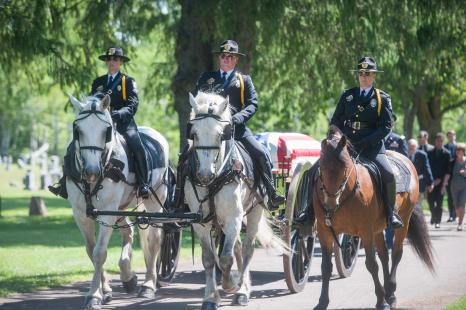 USMC Sgt James Joseph Hubert's funeral procession