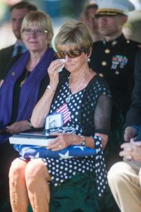 Mary K. (Hubert) Hagen, sister of USMC Sgt James Joseph Hubert 