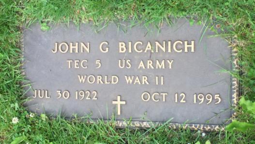 BICANICH-John Gregory-WWII-Army-headstone