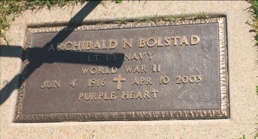 BOLSTAD-Archibald Newton-WWII-Navy-headstone.jpg