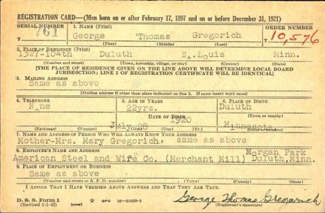 GREGORICH-George Thomas-WWII-Army-reg.card.jpg