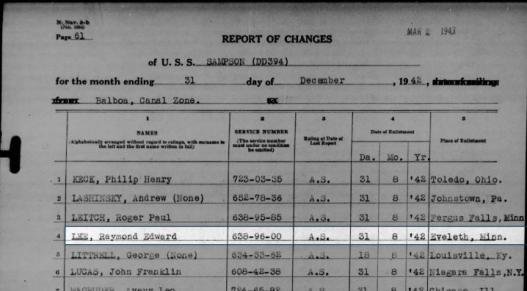 LEE-Raymond Edward-WWII-Navy-muster roll.jpg