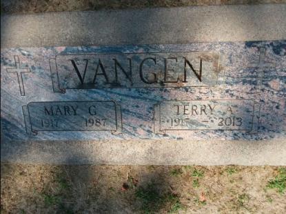 VANGEN-Terrance Anthony-WWII-Army-headstone